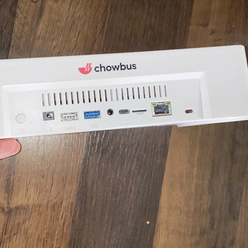 Chowbus Digital Menu Tablet Desktop Signage New‎ Open Box Power And Instructions
